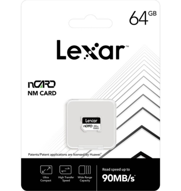 Tarjeta de Memoria Lexar Nano 64GB 90Mb R-S/ 70Mb R-W S/adap (120932)