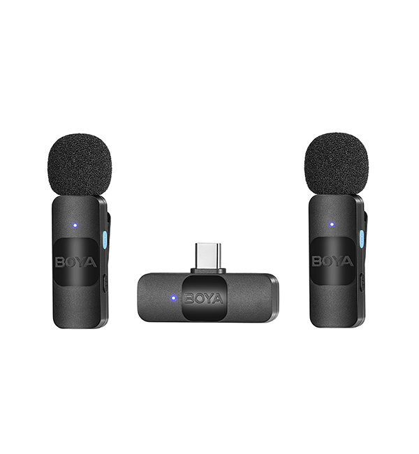 Boya BY-V20 Micrófono Inalámbrico Doble Ultra Compacto y Portable 2.4GHz Conector USB-C - Imagen 6