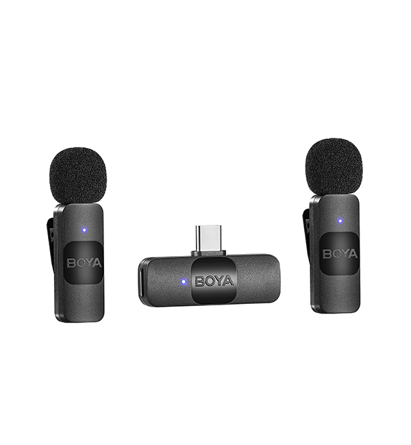 Boya BY-V20 Micrófono Inalámbrico Doble Ultra Compacto y Portable 2.4GHz Conector USB-C - Imagen 3