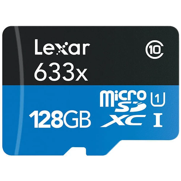 Mem Lexar Micro 128Gb 633x 100mb HP C/Ad 119707sdxc uhsI - Imagen 2