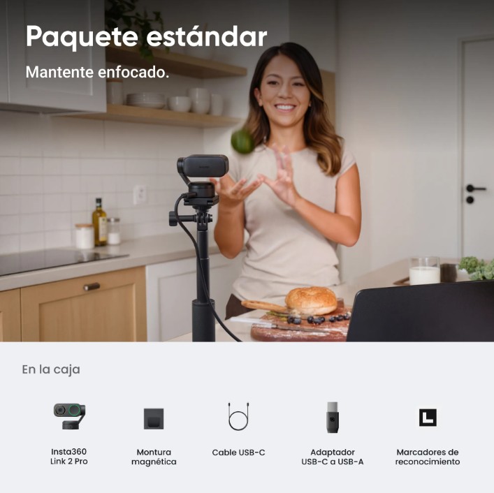 WEBCAM 4K FLAGSHIP INSTA360 LINK 2 PRO / 859146 - Imagen 3