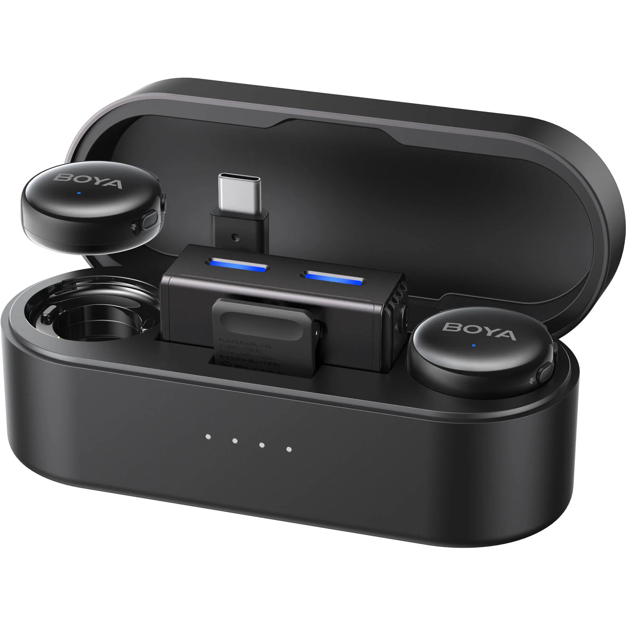 Boya BY-BOYALINK 3-01 Micrófono Doble con IA Conectores USB-C y Lightning