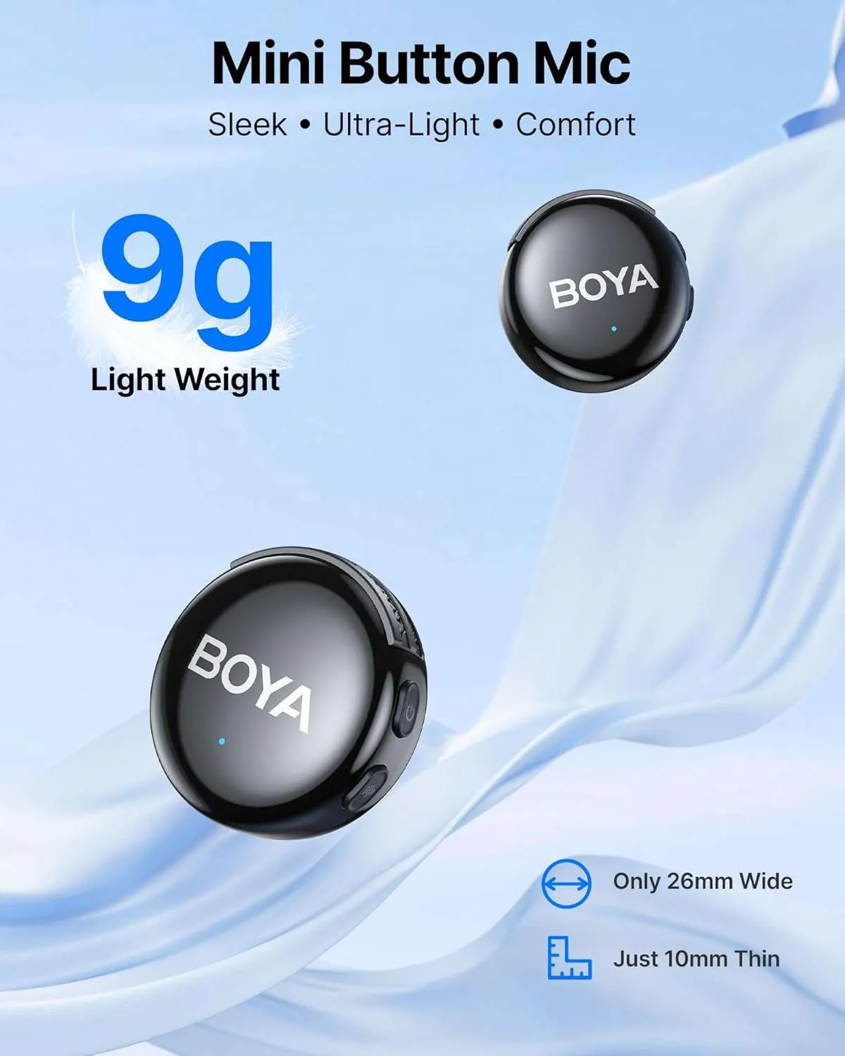 Boya BY-BOYALINK 3-04 Micrófono con IA Conectores USB-C y Lightning (Sin Caja de Carga) - Imagen 9